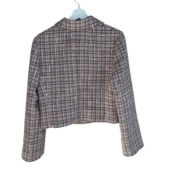 THEORY Patch Tweed Crop Jacket Size 4 - Picture 9 of 14